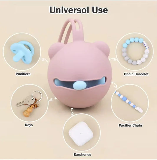 Silicone Pacifier Holder Case - Peekabox