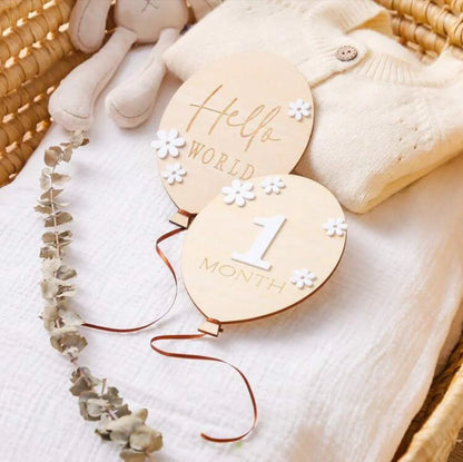 Baby Monthly Milestone Set - Peekabox