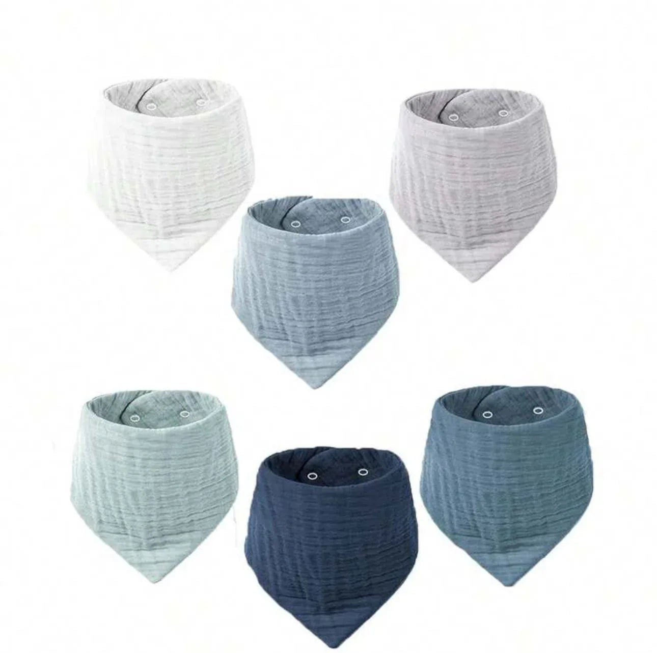 Soft Cotton Baby Bibs (3‑Pack Random Color) - Peekabox