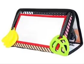 Foldable baby tummy time mirror with sensory toys