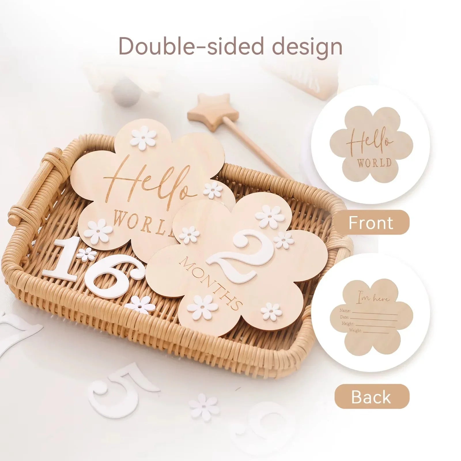 Baby Monthly Milestone Set - Peekabox