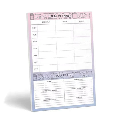 Magnetic Weekly Meal Planner Pad - Peekabox