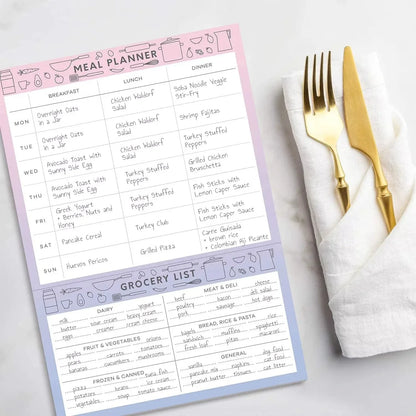 Magnetic Weekly Meal Planner Pad - Peekabox