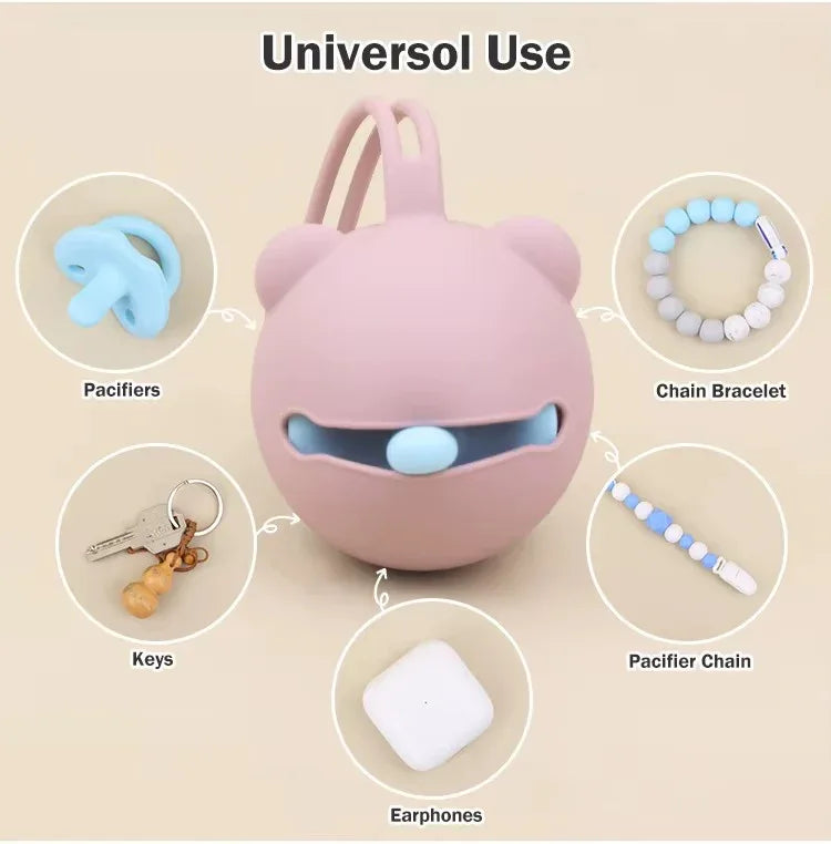 Silicone Pacifier Holder Case - Peekabox
